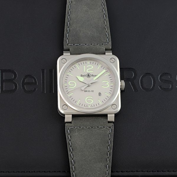 Bell and Ross BR03-92 BR0392-GR-ST/SCA